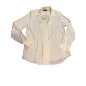 Quince Women's Washable Stretch Silk Notch Collar Blouse